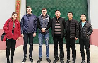 Russian customer Andrey visited our factory
