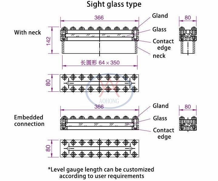 Level Gauge Sight Glass Type