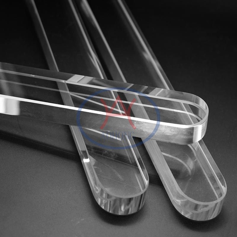 Transparent flat gauge glass